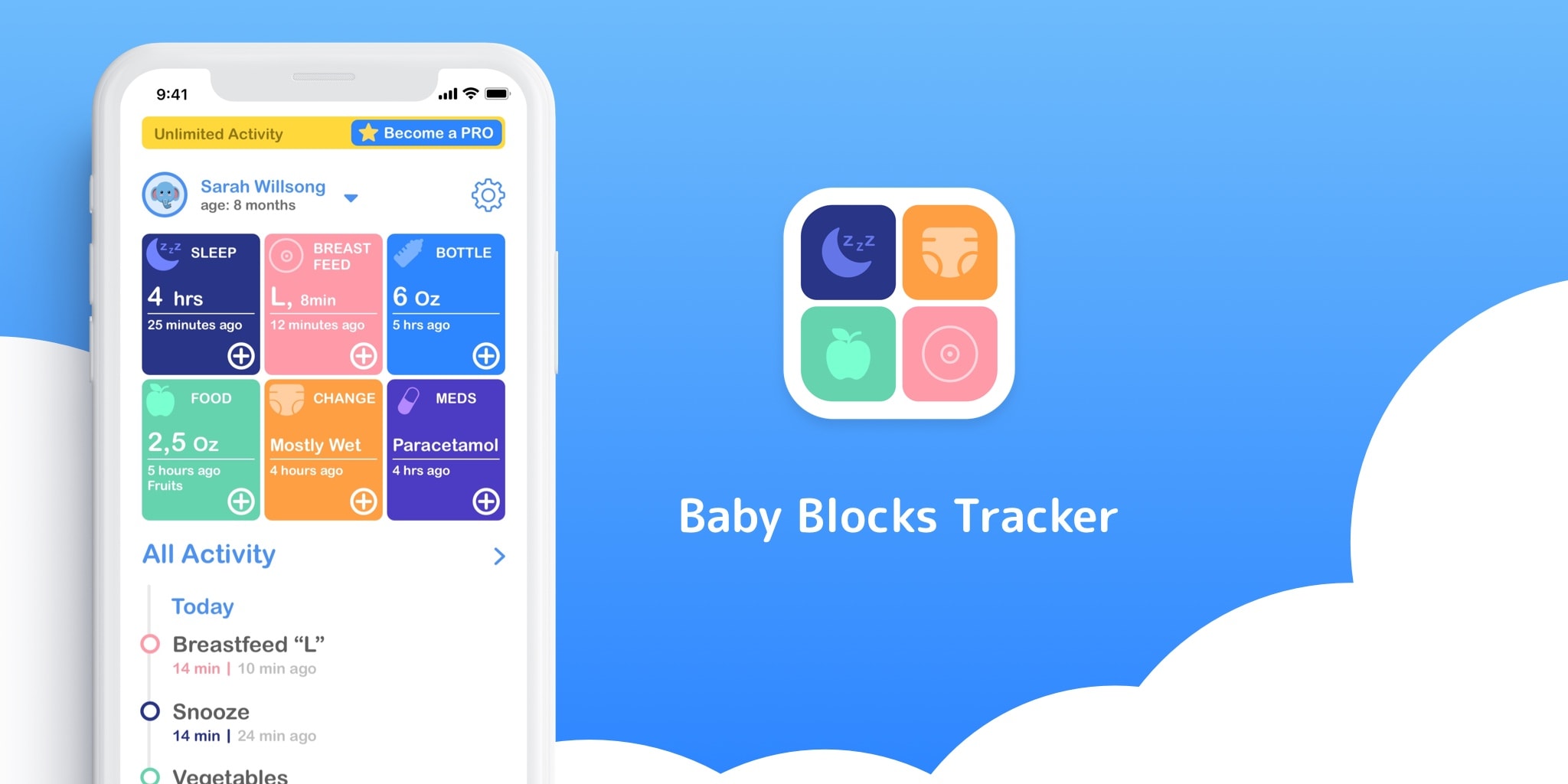 Home Baby Blocks Tracker